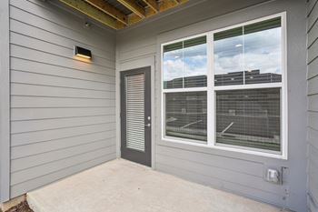 Front of a grey house